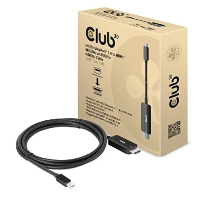 Immagine di club3D Mini Displayport / HDMI Cavo Spina , A 1.80 m Nero CAC 1187