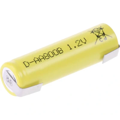 Immagine di Mexcel AA800B Batteria ricaricabile speciale Stilo (AA) linguette a saldare U, Flat Top NiCd 1.2 V 800 mAh