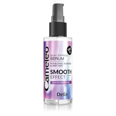 Immagine di Cameleo Siero d&#039;argento per Capelli Biondi, Grigi e Schiariti Contro le Sfumature Gialle Protezione UV Olio di Papavero Trattamento Intensivo Senza Parabeni 55ml