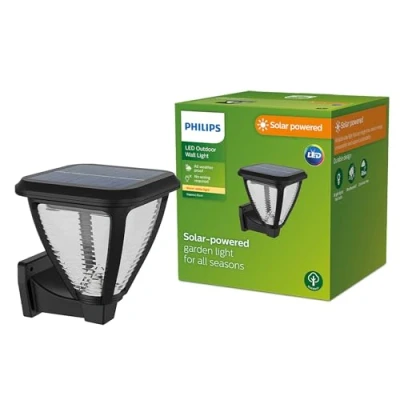 Immagine di Philips Vapora 8720169265707 Lampada solare da parete per esterni 1.5 W Bianco caldo Nero