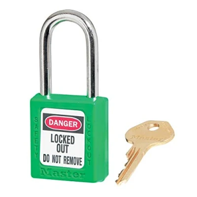 Immagine di Master Lock Lucchetto Di Sicurezza Termoplastico, 410Grn 410, Verde