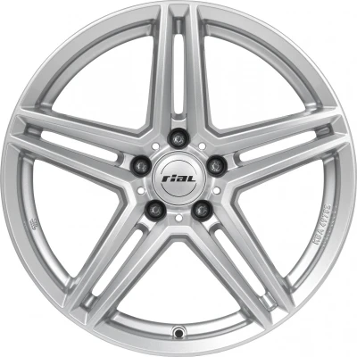 Immagine di RIAL 5 fori 19Inch 112mm cerchio in lega M10X Argento polare 85938M11 0 Cerchione