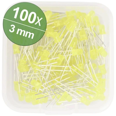 Immagine di Quadrios Assortimento LED Giallo 3 mm 20 mA 2.0 V