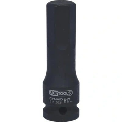 Immagine di KS Tools 911.0931 1/2&quot; Bussola p.avvitatori ad impulsi p.viti a esagono incassato,lunga,17mm