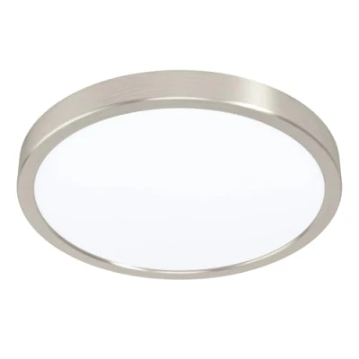 Immagine di Eglo connect.z Smart Home Led lampada da soffitto per bagno Fueva Z in alluminio nichel opaco, Ø 28,5 cm, ZigBee, app e controllo vocale, colore della luce regolabile, dimmerabile, IP44