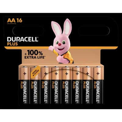 Immagine di Duracell Plus AA CP16 Batteria Stilo (AA) Alcalina/manganese 1.5 V 16 pz.
