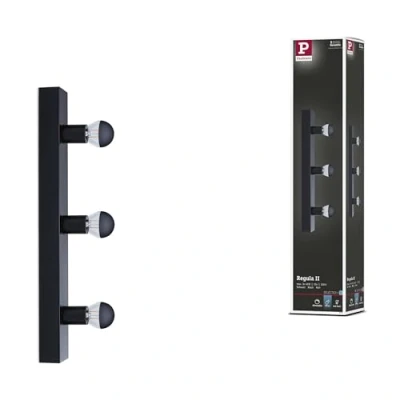 Immagine di Paulmann Regula II 80097 Lampada LED per specchio Nero