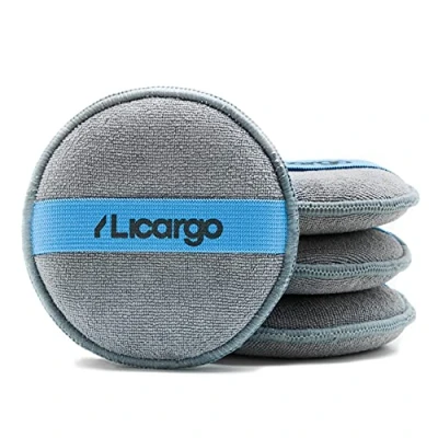 Immagine di LICARGO® 4x Applicatore per Lucidatura Applicatori in Microfibra Distribuire Uniformemente Smalto, Cera e Prodotti la Manutenzione