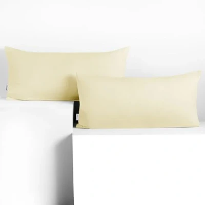 Immagine di DecoKing 2 federe 40 x 80 cm, in cotone, con chiusura lampo, colore: panna ambra