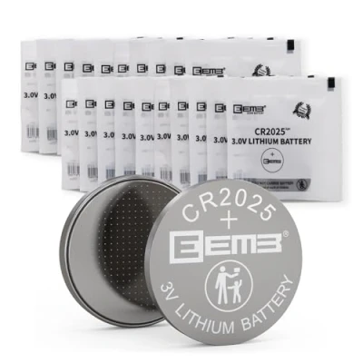 Immagine di EEMB 20 PACK CR2025 Batteria 3V al litio a bottone moneta 2025 per chiavi FOB, calcolatrici, contamonete, orologi, cardiofrequenzimetri, monitor del glucosio e altro ancora