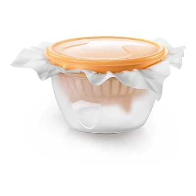 Immagine di Tescoma 643120 Della Casa Set per Preparare Formaggi Cremosi, Plastica, Trasparente/Giallo