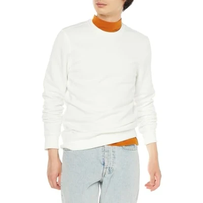 Immagine di Amazon Essentials Felpa Girocollo in Pile (Disponibile nelle Taglie Big &amp; Tall) Uomo, Bianco Sporco, XL
