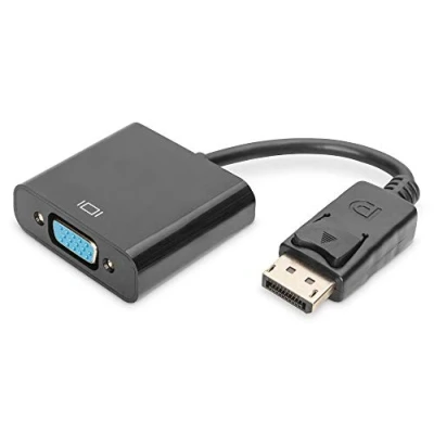 Immagine di Digitus AK 340410 001 S DisplayPort / VGA Adattatore [1x Spina 1x Presa VGA] Nero 15.00 cm
