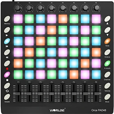 Immagine di Worlde Orca Pad48 Pad per controller Midi con triggers e faders