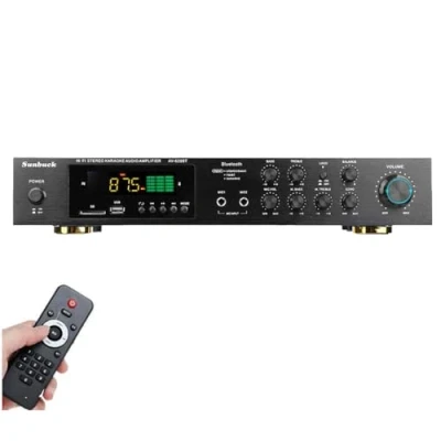 Immagine di Amplificatore stereo digitale a 5 canali HiFi USB Bluetooth di potenza 600W FM/AM completo con telecomando