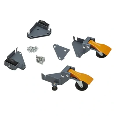 Immagine di Portamate pm 1100 Universal mobile base kit. 400 lb. Capacità Move your Heavy Power Tools and Equipment around Shop con facilità e stabilità. Nero
