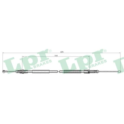 Immagine di LPR C1075B Cavo Freno 1255/1115 a disco