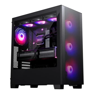 Immagine di Phanteks XT Pro Ultra, gaming mid tower, 4 x 140 DRGB incluse, mesh ad alte prestazioni di flusso d&#039;aria, USB C 3.2 Gen2, Nero