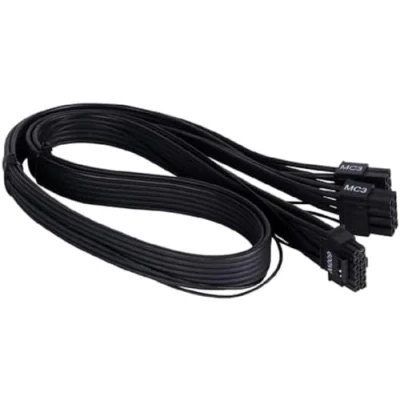 Immagine di SilverStone Technology SST PP14 EPS75, 2 cavi EPS 8 pin (alimentatore) a 12+4 (GPU) 12VHPWR PCIe Gen5
