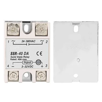 Immagine di Telituny Modulo Relè a Stato Solido DC AV 40A, CC CA Monofase SSR 40da 40A Ingresso 3 32V Uscita 24 380V Per Macchine Utensili CNC Sistemi di Controllo Automatico