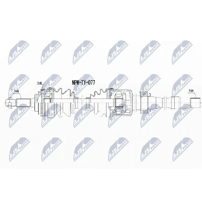 Immagine di NTY NPW TY 077 Albero motore / Semiasse