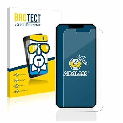 Immagine di brotect Pellicola Protettiva Vetro per Apple iPhone 13/13 Pro Protezione Schermo [Durezza Estrema 9H, Chiaro]