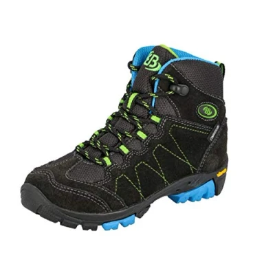 Immagine di Brütting Bergen High, Scarpe da Arrampicata Alta, Grigio (Anthrazit/Blau/Lemon Anthrazit/Blau/Lemon), 35 EU