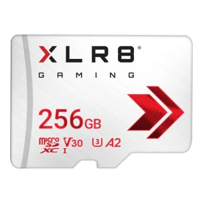 Immagine di PNY XLR8 Gaming Scheda di memori microSDXC 128GB Classe 10 U3 V30 A2, Velocità lettura fino a 100 MB/s, ideale per smartphone, tablet, console portatili