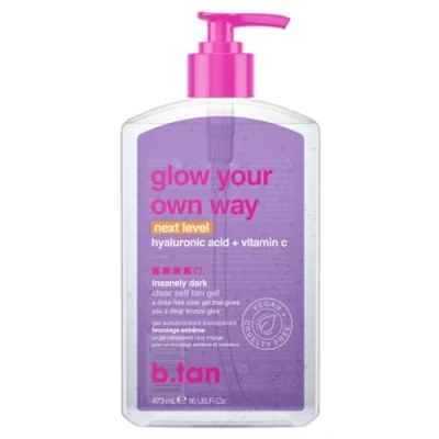 Immagine di B.Tan Glow Your Own Way Next Level Self Tan Gel for Women 16oz
