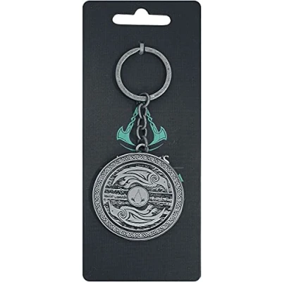 Immagine di Difuzed Valhalla Shield 3D Metal Keychain Portachiavi, Argento, Taglia unica Unisex Adulto