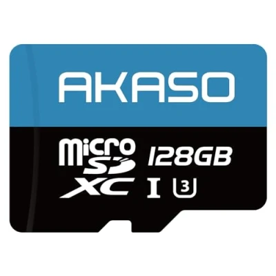 Immagine di AKASO 128GB Scheda di Memoria MicroSDXC, U3, Compatibile con Action Cam per Brave 4 Pro/Brave 7/EK7000/EK7000 8/V50X/V50 Elite/Brave