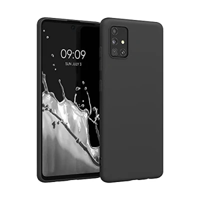 Immagine di kwmobile Custodia Compatibile con Samsung Galaxy A51 Cover Back Case per Smartphone in Silicone TPU Protezione Gommata nero matt