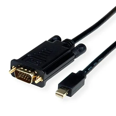 Immagine di Roline Mini Displayport / VGA Cavo adattatore Spina , 15pin 2.00 m Nero 11.04.5977