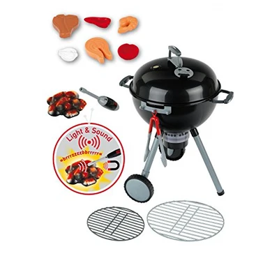 Immagine di Theo Klein 9401 Barbecue a sfera Premium Weber con luce e suono, Incl. accendino testa magnetica per l&#039;attivazione del mucchio di carbone, Giocattolo bambini partire dai 3 anni età