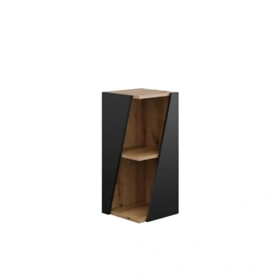 Immagine di Vicco mobiletto bagno Benno, Antracite/Rovere, 31.6 x 70.5 cm con ripiani aperti