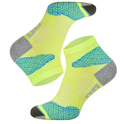 Immagine di TODO RUNNING RAID Calzini da corsa a quarti, imbottitura tecnica anti vesciche, per donna e uomo con DryTex. funzionali colorati lo sport Maratone Fare Jogging In Esecuzione