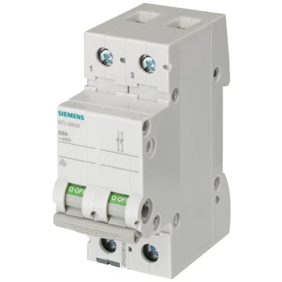 Immagine di Siemens sentron Interruttore 70 mm 400 V 2 Moduli 35 mm2 poli 40 A