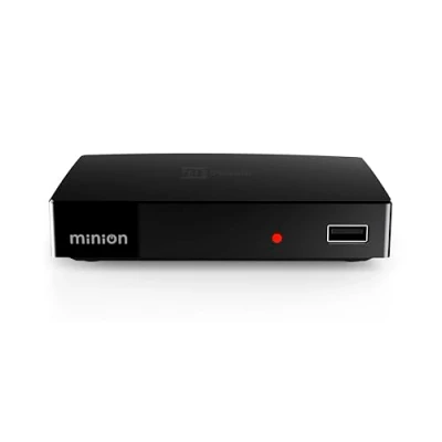 Immagine di Tele System Decoder Digitale Terrestre MINION Ricezione DVB T2 HEVC a 10 bit, Autoscan Canali, Lettore Multimediale Integrato, EPG Aggiornata Semplice e Tecnologico Telecomando Incluso