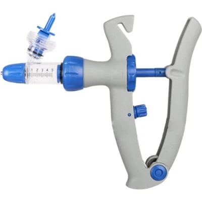 Immagine di Oulensy 5ml Siringa Veterinaria Continua Iniezione Dell&#039;iniettore Pollame Vaccino Automatico Regolabile per Il Pollo Anatra Pig Mucca Pecora