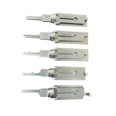 Immagine di RLOKK 5 pezzi SS001 SS002 SS002R SS003 SS003R grimaldello e decodificatore per serratura civile, strumenti professionali da fabbro, apri veloce