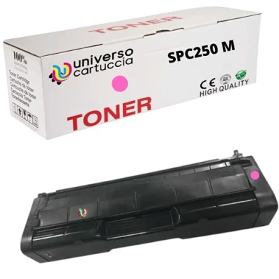 Immagine di universo cartuccia® 407545 Toner Compatibile con Ricoh Aficio SP, C250, C250DN, C250E, C250SF, C250SFw, C261SFN, C261SFNW, C261DNW (SPC250 MAGENTA)