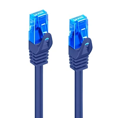 Immagine di Ewent EW 5U 020B 020 Cavo di Rete, Patch CAT 5e U/UTP, AWG 26/7, 2 Connettori RJ78, Blu, m, 1 Pezzo