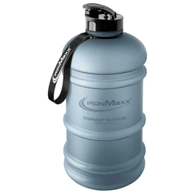 Immagine di IronMaxx Water Gallon Matt Kyanite Blue 2200ml Senza BPA e DEHP Borraccia ermetica con scala graduata Disponibile in vari colori perfetta per sport, lavoro uso quotidiano