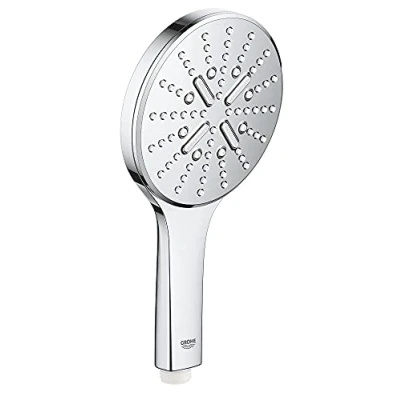 Immagine di Grohe Rainshower 130 SmartActive 26544000 Soffione Doccia a 3 Getti, No Ecojoy, Supporto, Cromo Rotondo, mm, 1 Pezzo