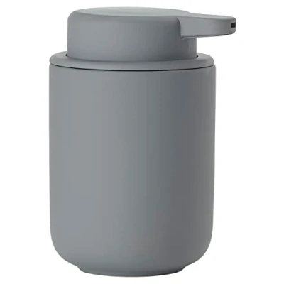 Immagine di Zone Denmark Ume, Dispenser per Sapone Liquido, in gres con Rivestimento Soft Touch, Colore Grigio