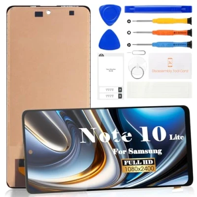 Immagine di TFT Per Samsung Galaxy Note 10 Lite Schermo LCD Ricambio SM N770F/DS N770F N770F/DSM Touch Digitizer Assembly Parti di Riparazione (nero)