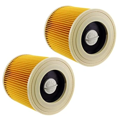 Immagine di SPARES2GO Cartucce filtranti compatibile con Karcher WD2 WD3 WD3P Wet &amp; Dry aspirapolvere (confezione da 2)