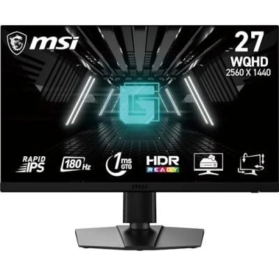 Immagine di MSI G272QPF E2 Monitor Gaming da 27&quot; WQHD Pannello Rapid IPS (2560 x 1440), 180 Hz / 1ms GtG, Gamut di Colori 125% sRGB, Adaptive Sync DP 1.4, HDMI 2.0b CEC