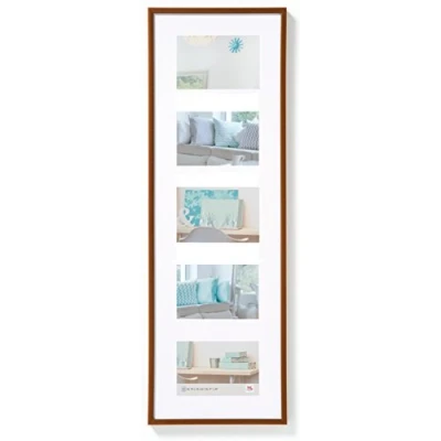 Immagine di walther design bronzo 5X 10x15 cm galleria con passe partout, cornice in plastica New Lifestyle KV515J