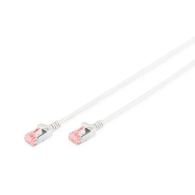 Immagine di Digitus DK 1624 050S RJ45 cavo di rete, patch CAT 6 U/FTP 5.00 m Grigio Schermato, Privo alogeni, doppia schermatura 1 pz.